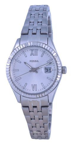 Fossil Scarlette Micro Silver Dial Stainless Steel Quartz ES4991 Womens Watch