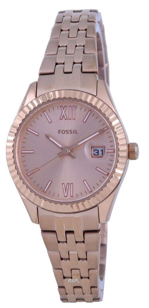 Fossil Scarlette Micro Rose Gold Tone Dial Quartz ES4992 Womens Watch