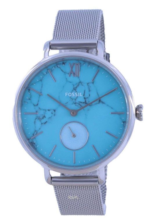 Fossil Kalya Blue Dial Stainless Steel Quartz ES5075 Womens Watch