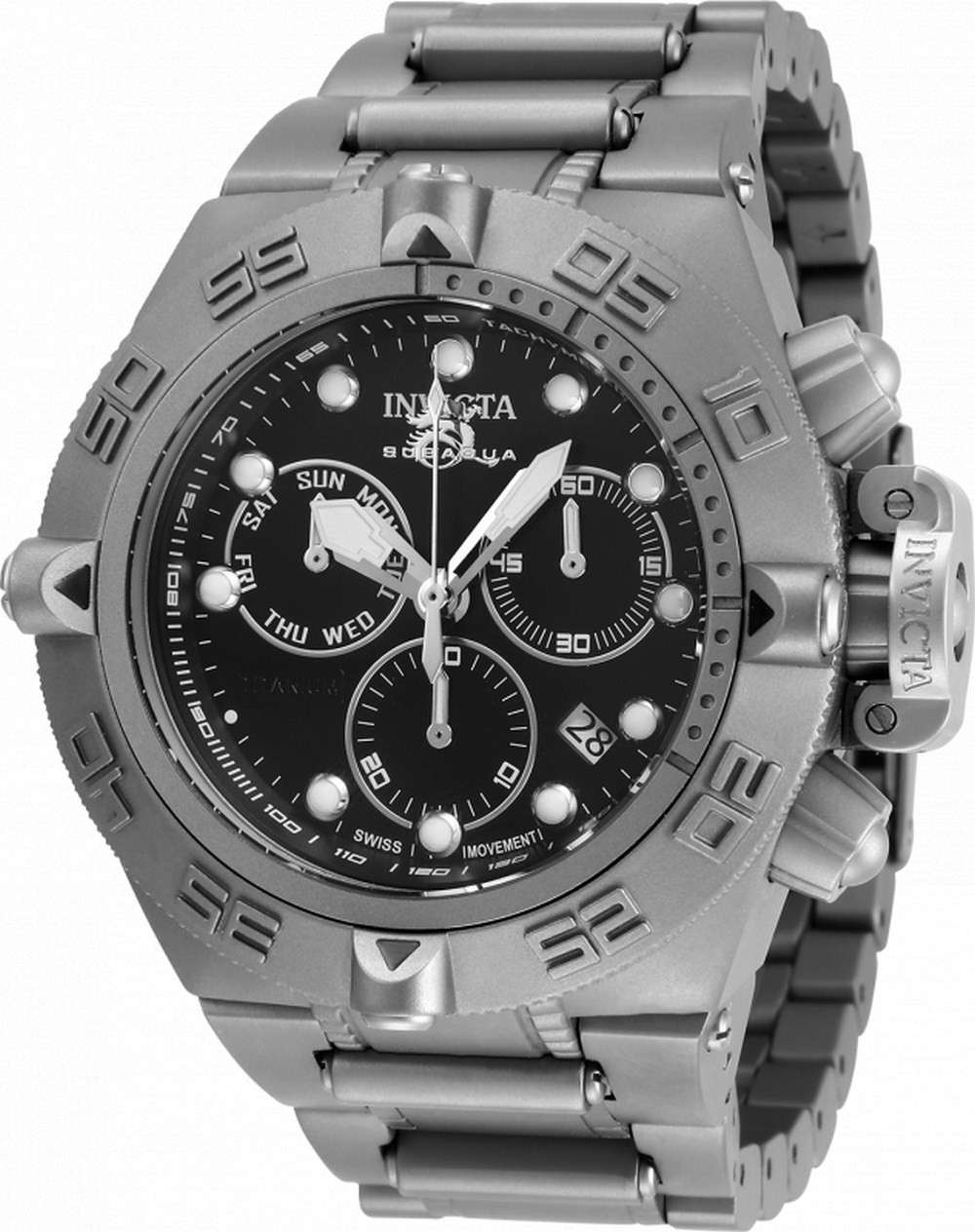 Invicta Subaqua Noma IV Chronograph Titanium Quartz 33722 500M Mens Watch