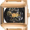 Invicta Objet D Art Skeleton Dial Rose Gold Tone Stainless Steel Automatic 34381 Mens Watch