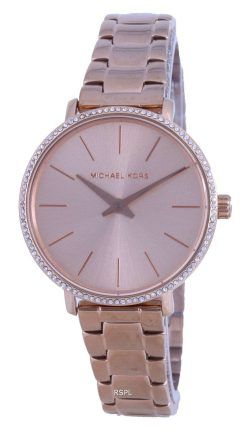 Michael Kors Pyper Rose Gold Tone Dial Quartz MK1040 With Gift Set Womens Watch