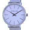 Michael Kors Pyper White Dial Stainless Steel Quartz MK4618 Womens Watch