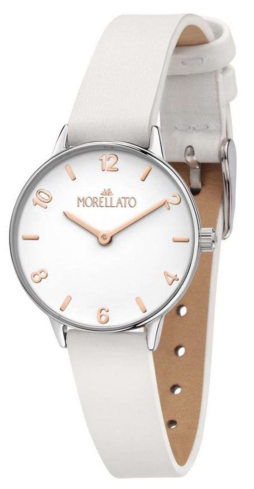 Morellato Ninfa White Dial Leather Strap Quartz R0151141529 Womens Watch