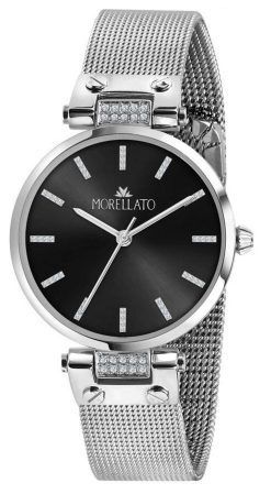 Morellato Shine Black Dial Stainless Steel Quartz R0153162505 Womens Watch