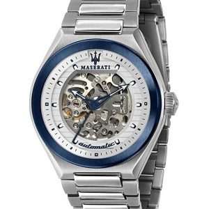 Maserati Triconic Skeleton Dial Automatic R8823139002 100M Mens Watch