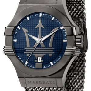 Maserati Potenza Blue Dial Stainless Steel Quartz R8853108005 100M Mens Watch