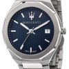 Maserati Stile Blue Dial Stainless Steel Quartz R8853142006 100M Mens Watch