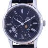 Orient Sun  Moon Blue Dial Leather Strap Automatic RA-AK0011D00C Mens Watch
