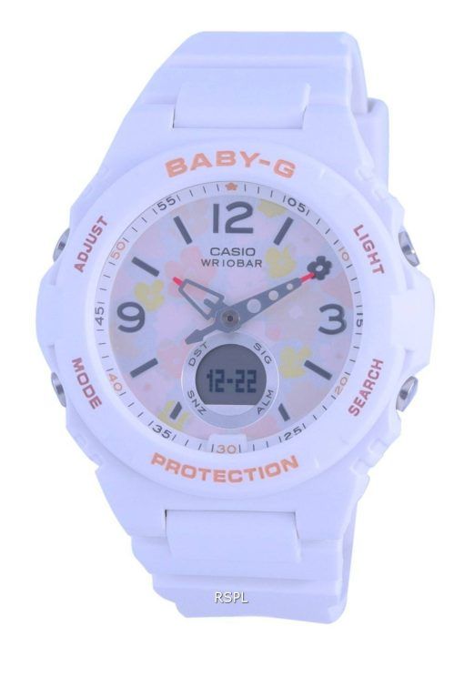 Casio Baby-G World Time Analog Digital BGA-260FL-7A BGA260FL-7 100M Women's Watch