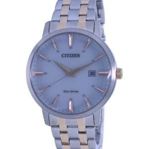 Citizen Light Grey Dial Two Tone Stainless Steel Eco-Drive BM7466-81H Men's Watch