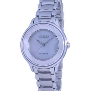Citizen Silver Dial Stainless Steel Eco-Drive EM0380-57D Women's Watch