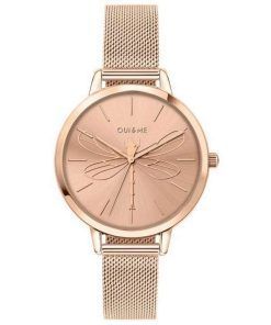 Oui & Me Grande Amourette Rose Gold Tone Stainless Steel Quartz ME010035 Women's Watch