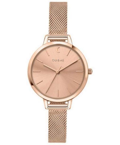 Oui & Me Petite Amourette Rose Gold Tone Stainless Steel Quartz ME010095 Women's Watch