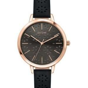 Oui & Me Amourette Dark Grey Dial Leather Strap Quartz ME010146 Women's Watch