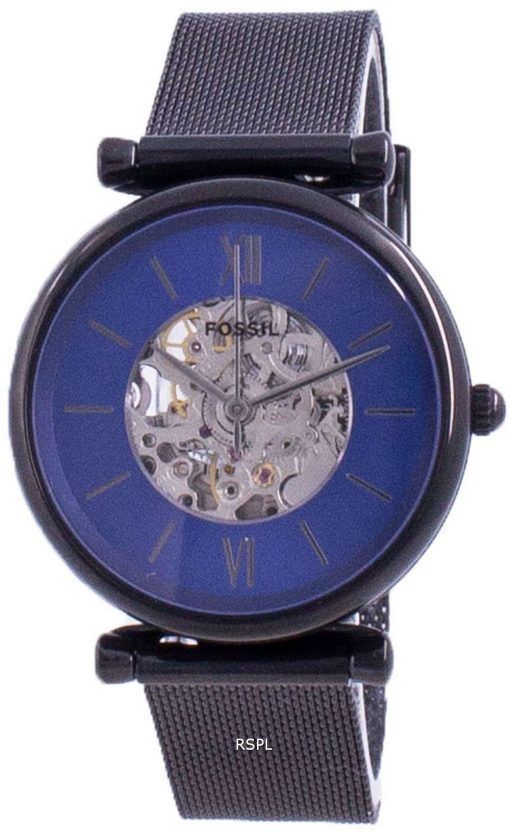 Fossil Carlie Automatic Skeleton Dial ME3177 Womens Watch