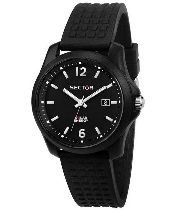 Sector 16.5 Black Dial Silicon Strap Quartz R3251165001 Men's Watch