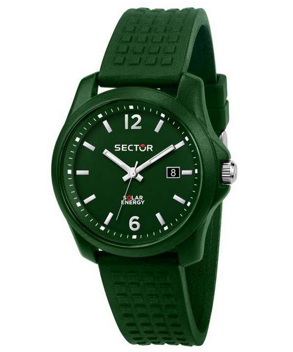 Sector 16.5 Green Dial Silicon Strap Quartz R3251165005 Men's Watch