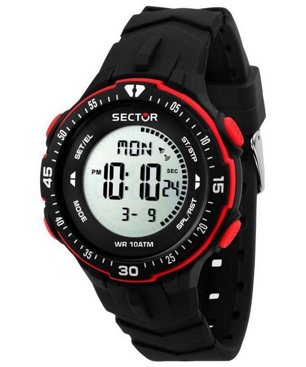 Sector EX-26 Digital Silicon Strap Quartz R3251280001 100M Watch