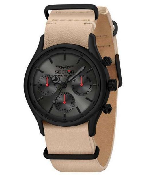 Sector 660 Gun/Sunray Dial Leather Strap Quartz R3251517006 Men's Watch