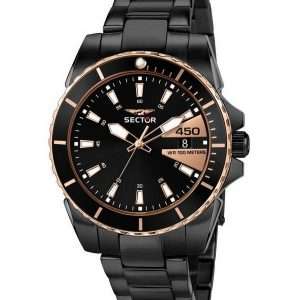 Sector 450 Black Dial Stainless Steel Quartz R3253276006 100M Men's Watch