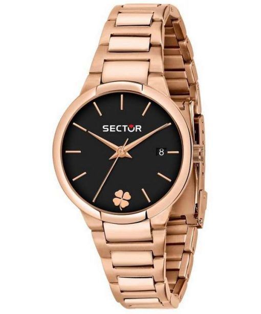 Sector 665 Black Dial Rose Gold Tone Stainless Steel Quartz R3253524503 Women's Watch