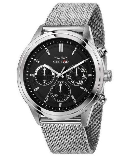 Sector 670 Black Dial Stainless Steel Quartz R3253540003 Men's Watch