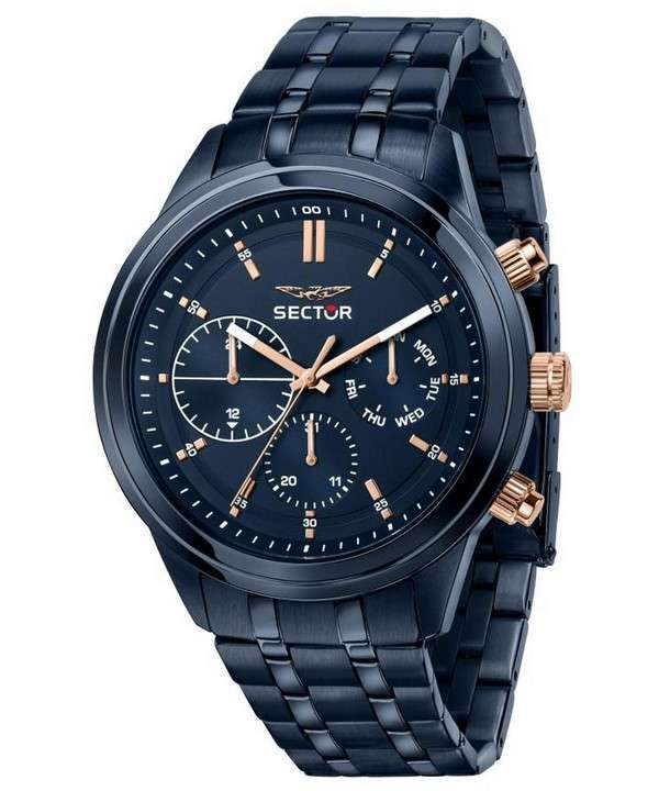 Sector 670 Blue Sunray Dial Stainless Steel Quartz R3253540005 Men's Watch