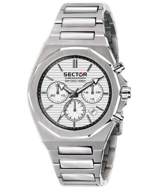 Sector 960 Chronograph Function White Silver Dial Stainless Steel Quartz R3273628004 100M Men's Watch