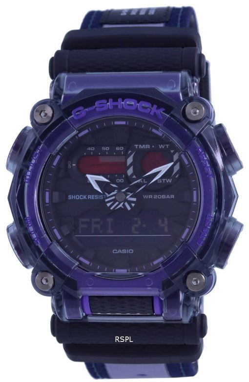 Casio G-Shock Tech Skeleton World Time Analog Digital GA-900TS-6A GA900TS-6 200M Mens Watch