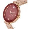 Anne Klein Diamond Accents Burgundy Dial Quartz 1362BYRG 100M Womens Watch