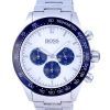 Hugo Boss Ikon Chronograph Tachymeter Silver Dial Quartz 1512964.G 100M Mens Watch