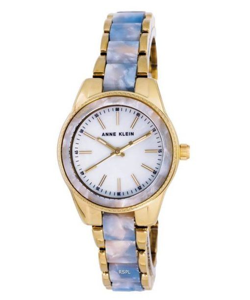 Anne Klein Two Tone Stainless Steel Mother Of Pearl Dial Quartz 3212LBGB Womens watch