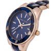 Anne Klein Two Tone Stainless Steel Blue Dial Quartz 3214RGNV Womens Watch