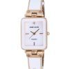 Anne Klein Diamond Accent Two Tone White Dial Quartz 3636WTRG Womens Watch