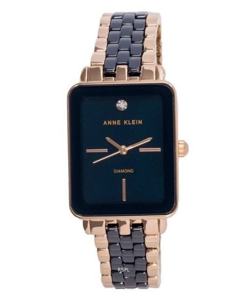 Anne Klein Diamond Accents Blue Dial Quartz 3668NVRG Womens Watch