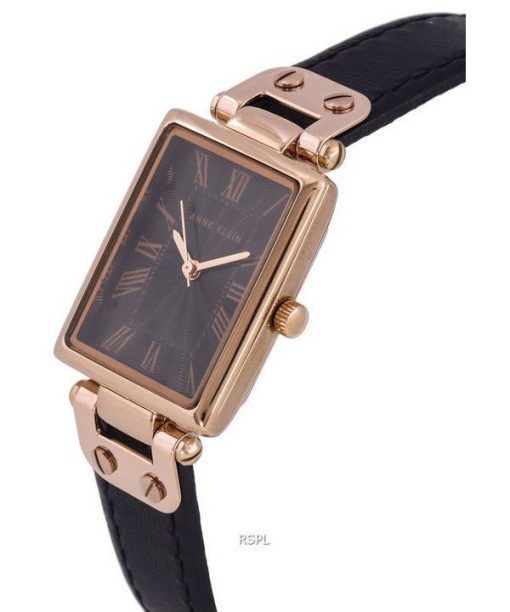 Anne Klein Classic Leather Black Dial Quartz 3752RGBK Womens Watch