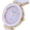 Anne Klein Ceramic White Dial Quartz 3844WTGB Womens Watch