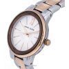 Anne Klein Two Tone Stainless Steel White Dial Quartz 3877SVRT Womens Watch