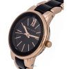 Anne Klein Two Tone Stainless Steel Black Dial Quartz 3878BKRG Womens Watch