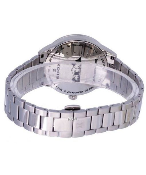 Edox Les Vauberts Open Heart Stainless Steel Silver Dial Automatic 850143MAIN 85014 3M AIN Mens Watch