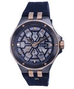 Edox Delfin Mecano Divers Skeleton Dial Automatic 85303357GRNRN 85303 357GR NRN 200M Mens Watch