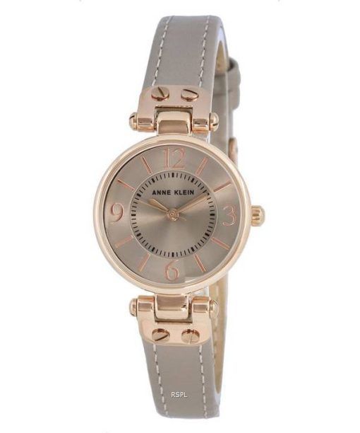 Anne Klein Leather Taupe Dial Quartz 9442RGTP Womens Watch