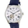 Bulova Wilton Silver Open Heart Dial Automatic 96A206 100M Mens Watch