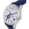 Bulova Wilton Silver Open Heart Dial Automatic 96A206 100M Mens Watch