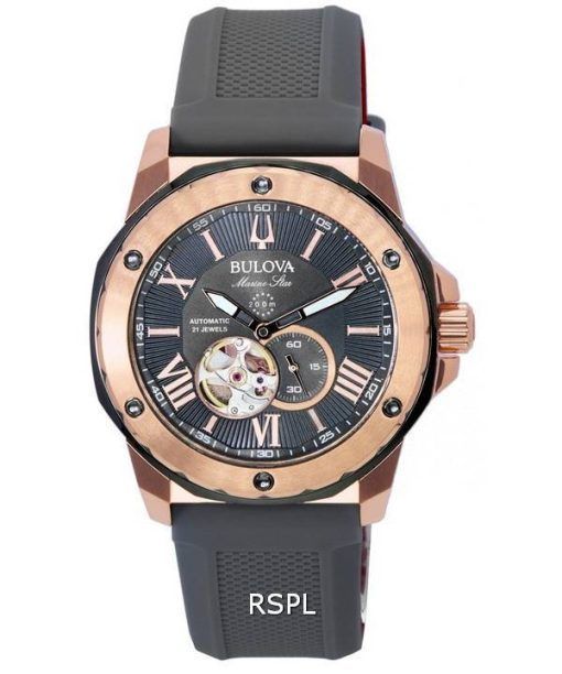 Bulova Marine Star Open Heart Dial Automatic Diver's 98A228 200M Men's Watch