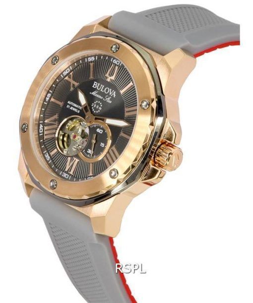 Bulova Marine Star Open Heart Dial Automatic Diver's 98A228 200M Men's Watch