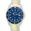 Bulova Marine Star Two Tone Bracelet Blue Dial Quartz 98B334 100M Men's Watch