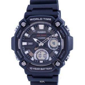 Casio Analog Digital Black Dial Quartz AEQ-120W-1AV AEQ120W-1 100M Mens Watch