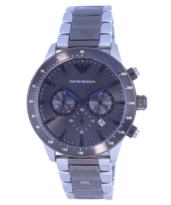 Emporio Armani Chronograph Tachymeter Stainless Steel Quartz AR11391 Mens Watch